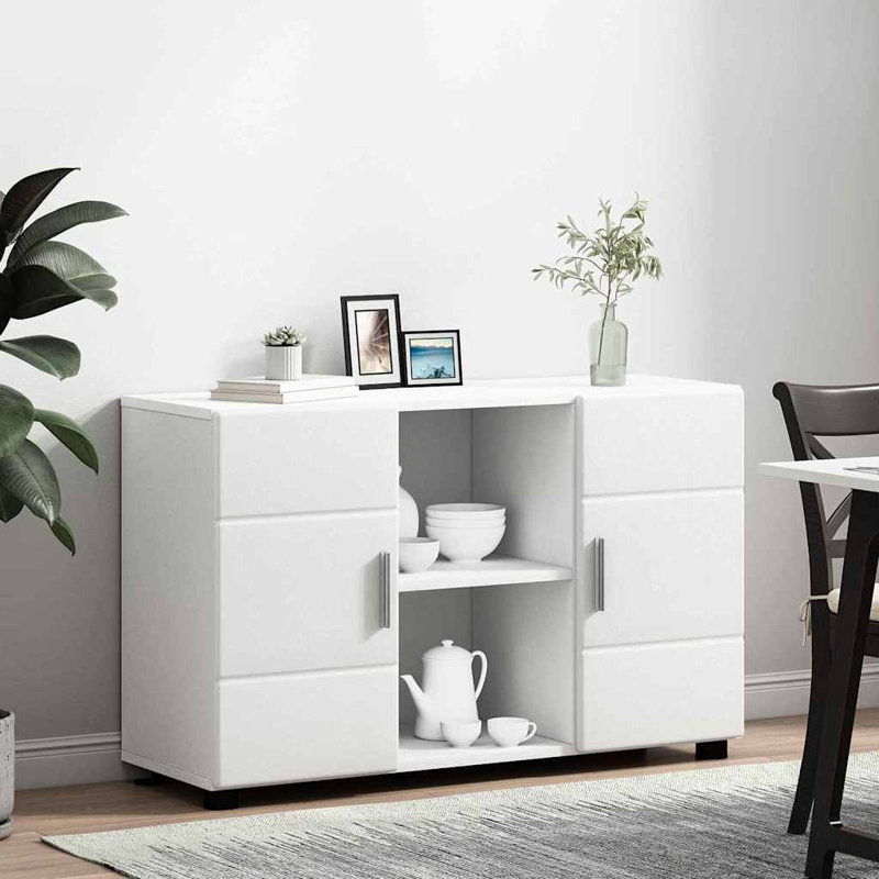 Rectangle Accent Cabinet, White