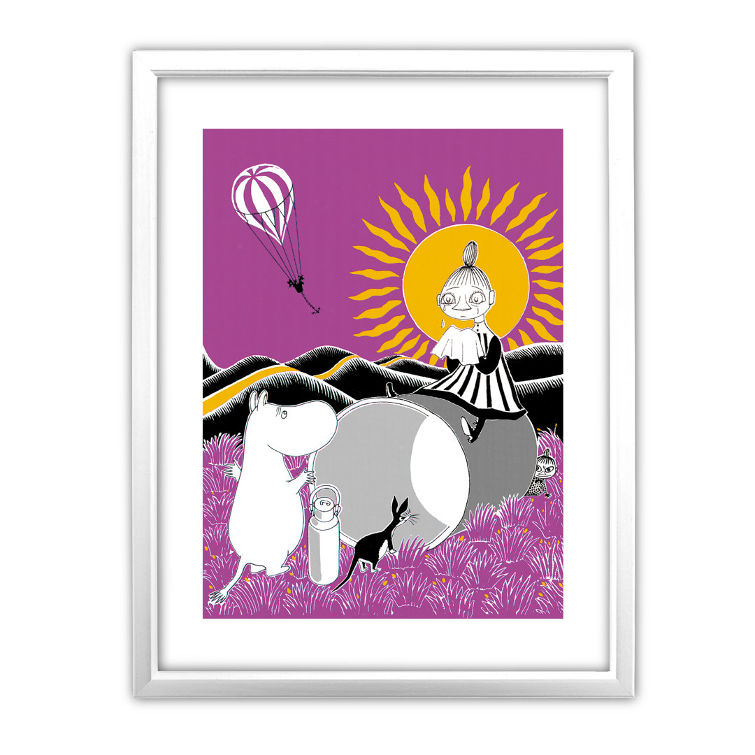 Moomins Sad Mymble and Moomintroll by Tove Jansson Framed Graphic Art