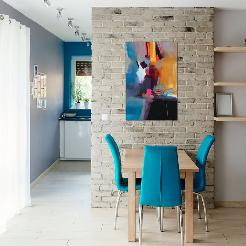 Estampe numérique sur toile Jazzy Abstract VII, Toile tendue, Pas de tapis, H 18 po x l 12 po x P 1,5 po