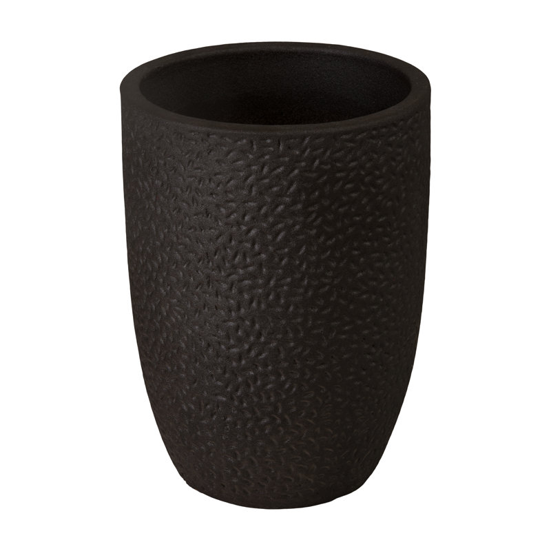 Jardinière Notch, noir mat, H 21,5 po x l 15,5 po x P 15,5 po