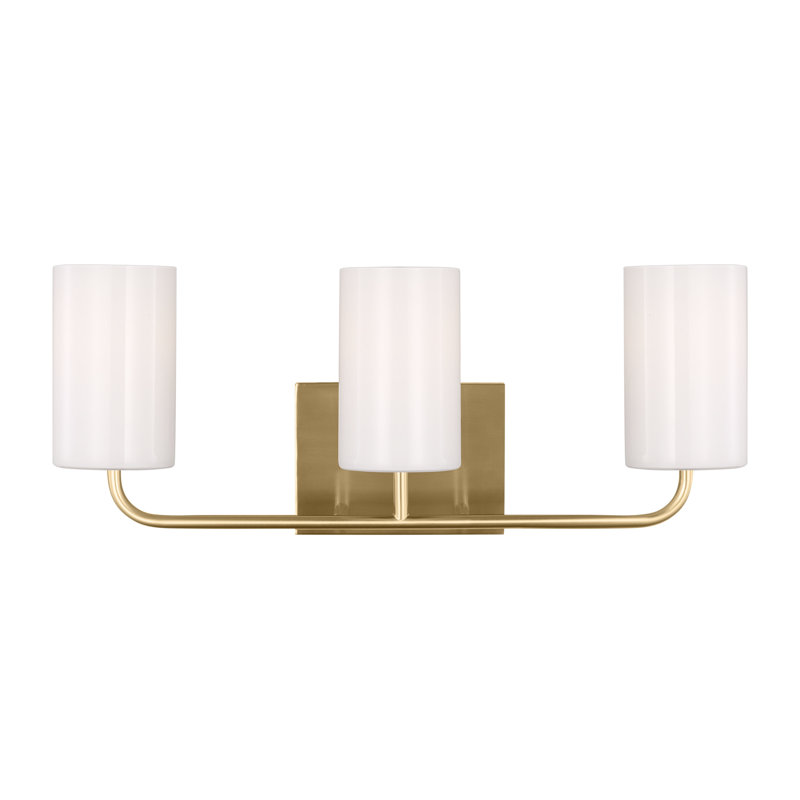 Malese Vincente 3 - Light Vanity Light, Satin Bronze, Yes