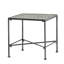 Table de bout en fer noir brossé noir pour l'extérieur, P 16,50 po x l 16,75 po, H 16 po, complète les chaises et les tables basses, l'assemblage requiert un look extérieur, convient à tout espace requis