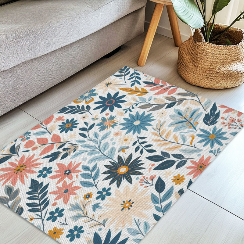 Tapis tressé Summer Petal Breeze, Rectangulaire 3 pi x 5 pi