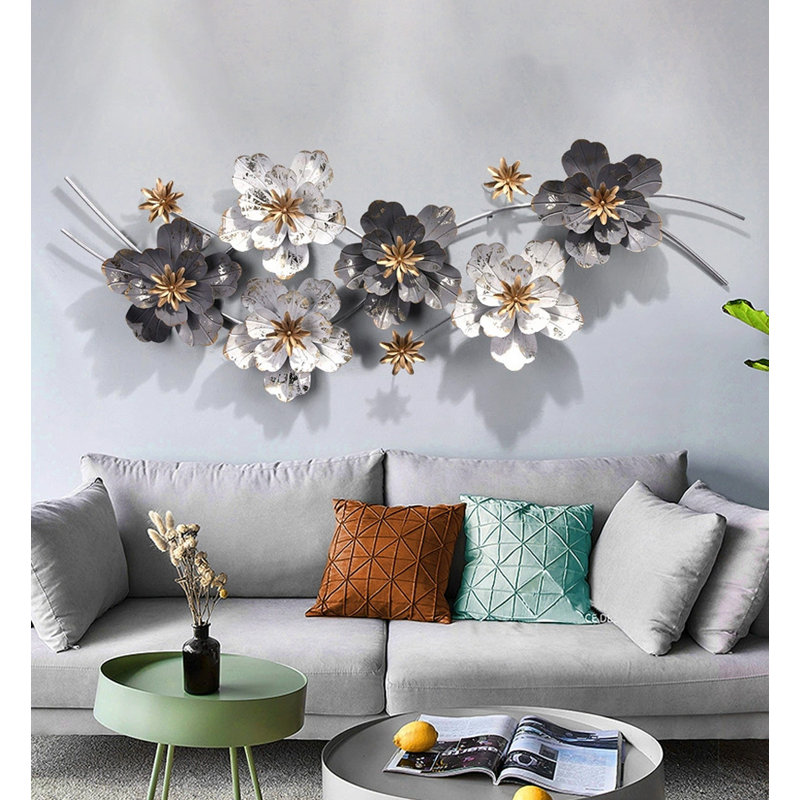 Minimalist Luxury Floral Metal Wall Decor