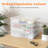 6 Pack Plastic Multi-Purpose Storage Box With Latching Lids, Clear A4 Paper Storage, Classroom Organization, Storage Containers For Board Game, Craft, Document, Magazine, Art Supplies