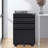 3 Drawer Mobile File Cabinet With Lock,Metal Filing Cabinets For Home Office Organizer Letters/Legal/A4,Fully Assembled