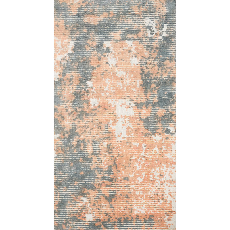 Tapis contemporain à motif délavé 2x4