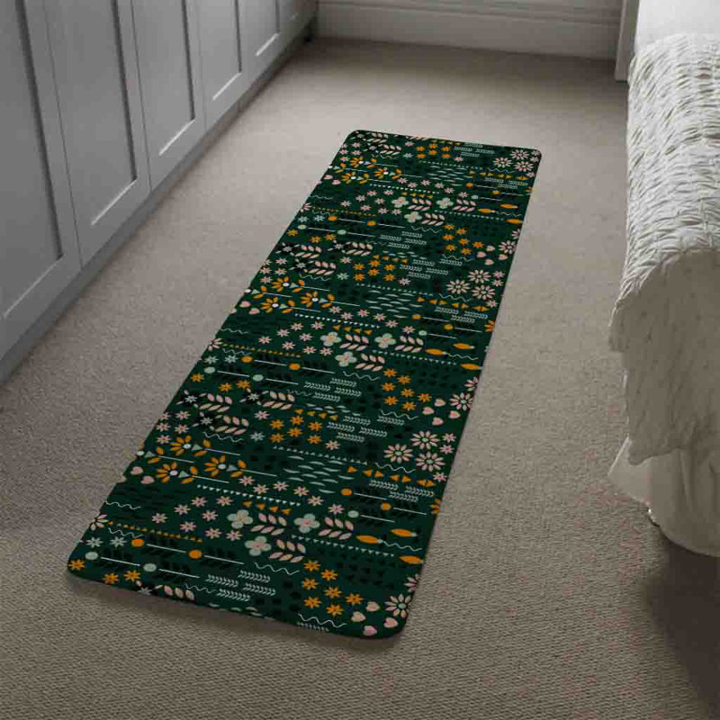 Runner Lamarre Floral Shag 68cm X 235cm Area Rug