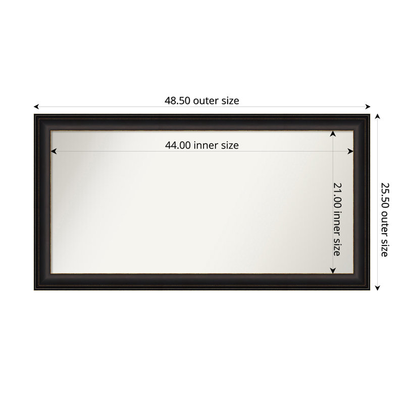 Miroir mural Tavalas, Rectangle, 30,5 po x 40,5 po