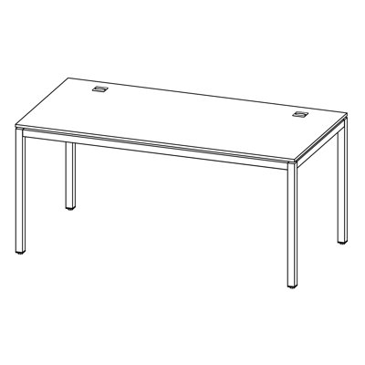 Space 160cm W Rectangular Writing Desk