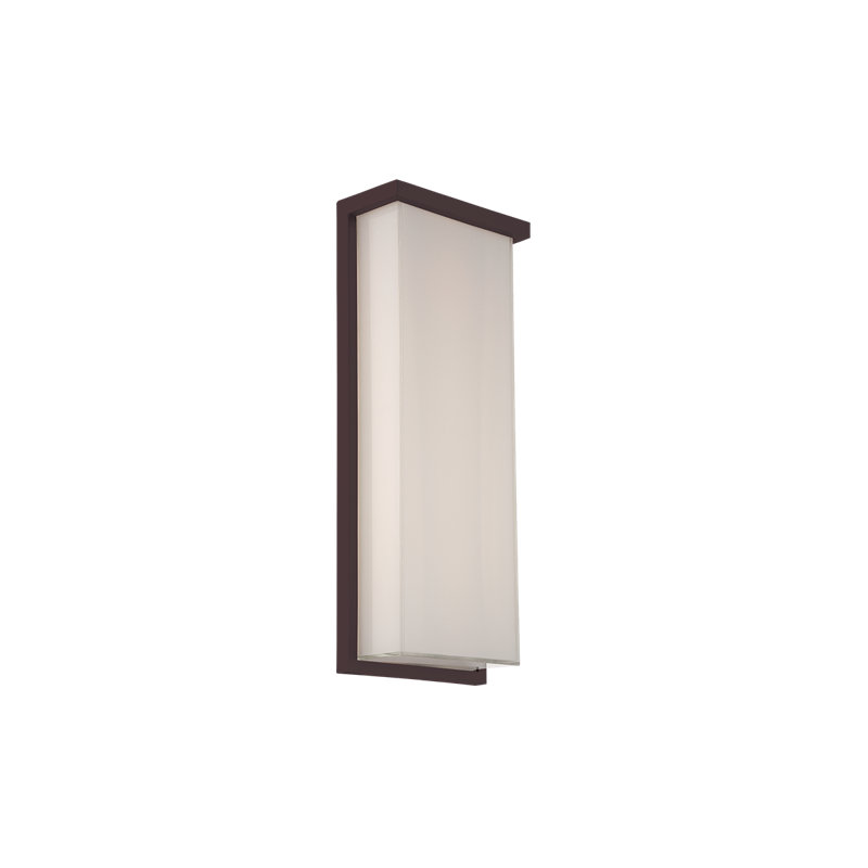 Ledge Wall Light, Bronze, 14" H x 5" W x 4" D, 3500K