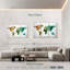 Carte du monde abstrait moderne Aliaz-107937827
