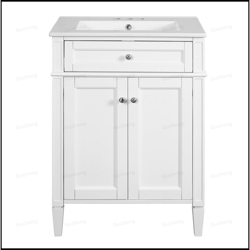 Meuble-lavabo 24 po à fermeture douce, Blanc