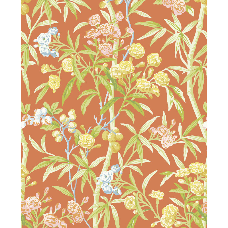 Rouleau de papier peint L 3 pi x l 54 po Arcadia Lanai, Goyave