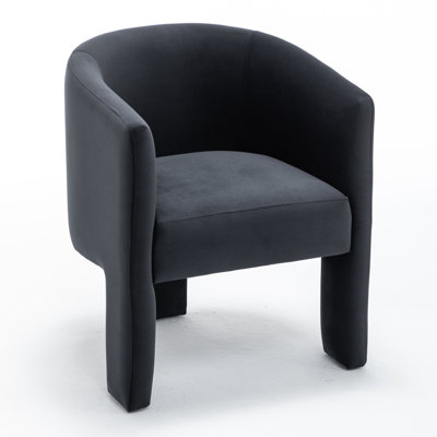 29.13'' H Velvet Curved Dining Chair