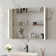 Deervalley LED Bathroom Mirror With Stepless Dimmable Wall Mirrors With Anti-Fog, Dimmer, Bluetooth Speaker, Double Doors,Memory Vanity Mirror With 3 Colour Modes