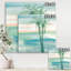 «Peaceful Dusk II Tropical», reproduction d'art sur toile tendue-55950369