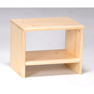 Desousa 40cm W Solid Wood Bedside Table