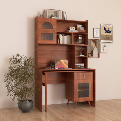 Bureau d'ordinateur rotatif avec rangement