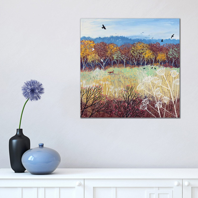 " Burnished Gold " by Jo Grundy, No Mat, Wrapped Canvas, 18" H x 18" W x 1.5" D