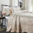 4 Piece Quilted Satin Bedspread Set-868298695-868318637