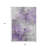 3' X 5' Purple Eggplant And Ivory Abstract Washable Indoor Outdoor Area Rug