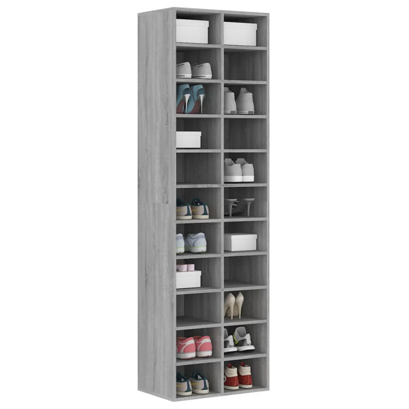 Joanneke 22 Pair Shoe Storage Cabinet, Gray Sonoma