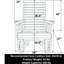 Fauteuil oscillant traité Amish Casual 600 lb-72018436