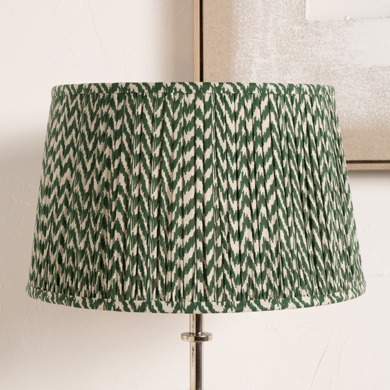 Mio Cotton Empire Lamp Shade ( Uno ), Green, 29cm H x 45cm W x 45cm D