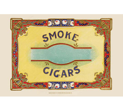« fume-cigares » par c.b. henschmel, art textuel