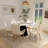 59" Marble Round Dining Table-672415465