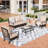 Argyri 5-Person Rocking Powder Coated Steel Patio Conversation Set-110429537