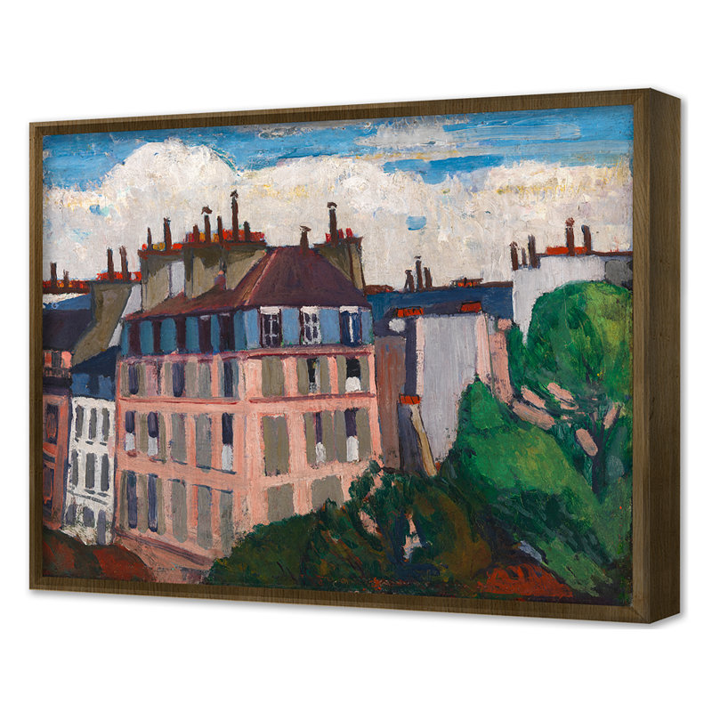 Rooftops, Paris Print by Grand Archives, Gold Single Picture Framed, 28'' H x 34'' W
