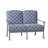 Casa 53.25'' Wide Aluminum Loveseat with Cushions-26092570-26092591