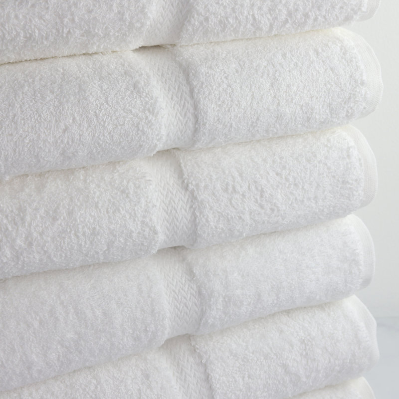 Crown Touch Plush Bath Towel, White