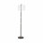 65" Moniek Metal Floor Lamp, Black/White