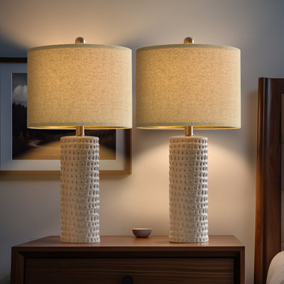 24"classic Modern Ceramic Lamp,suitable For Living Room,dining Room, Bedroom,hotel And Office