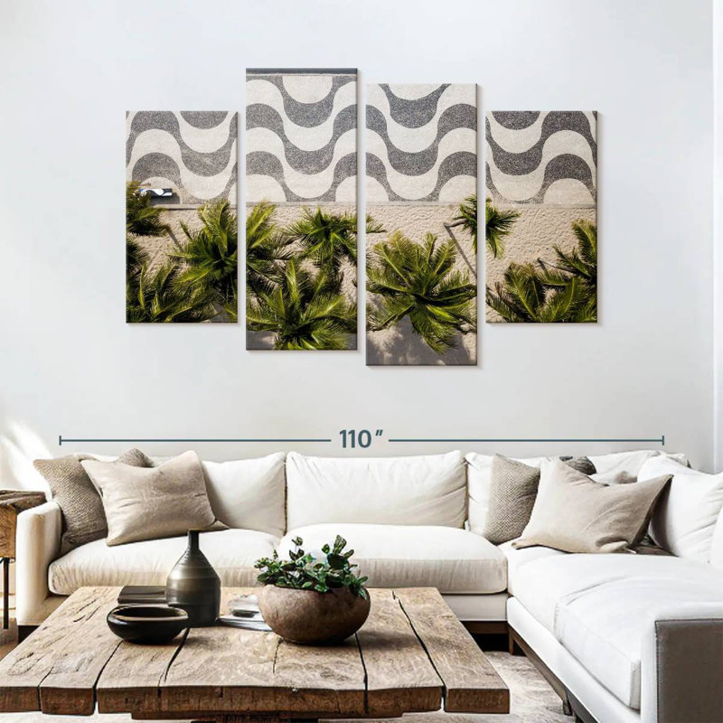 Gillard Copacabana Sidewalk Palms, 54" H x 84" W