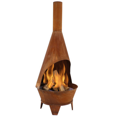 Barrow Tapered Steel Wood Burning Chimnea