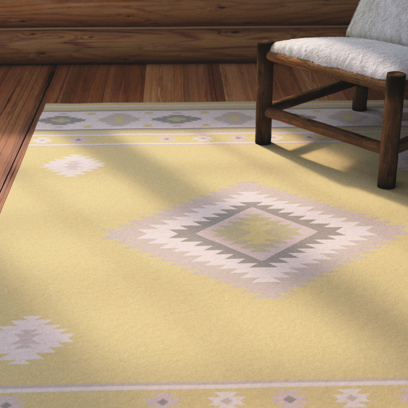 Wellsville Wool Southwestern Indoor Rug, Rectangle 3'6" x 5'6"