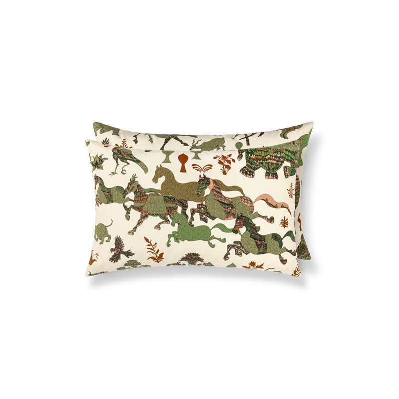 LEGENDS PILLOW, Olive Adobe Legends, Rectangle 14"H x 22"W