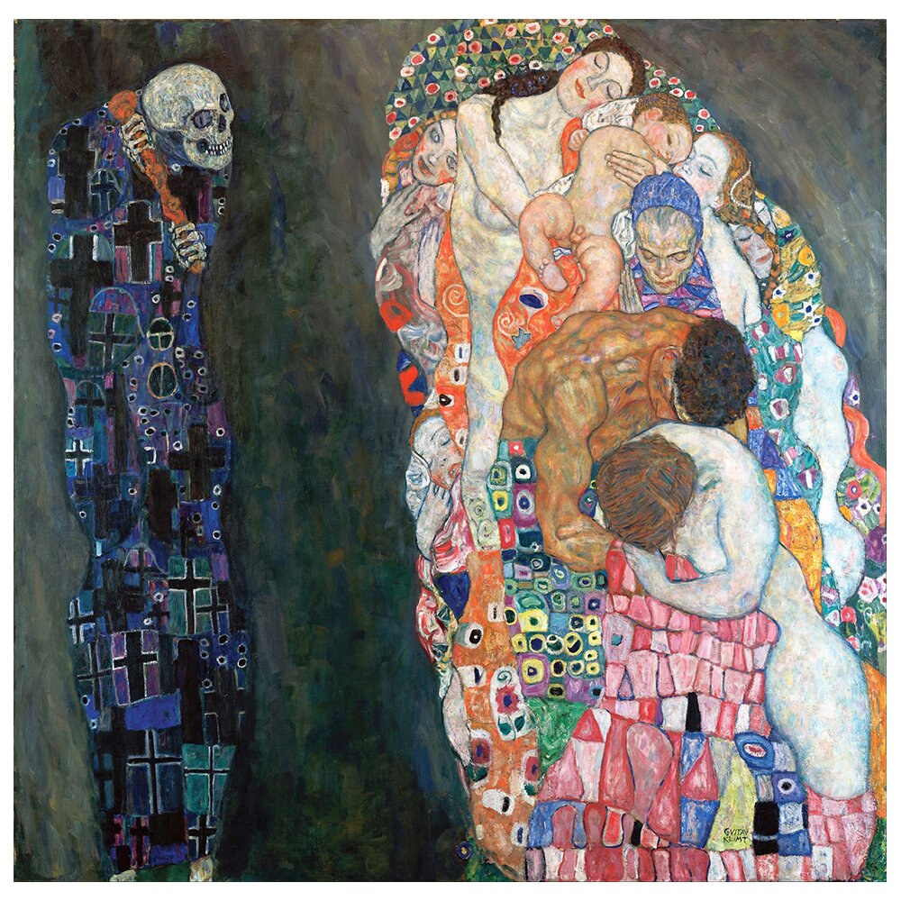 Leinwandbild Death and Life von Gustav Klimt