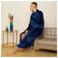 Gender Neutral Mid-Calf Bathrobe with Pockets-2121387630