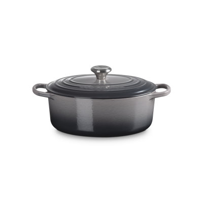 Enameled Cast Iron Oval Dutch Oven