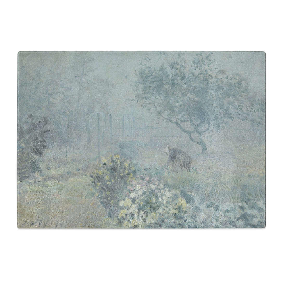 Fog Voisins by Alfred Sisley Chopping Board