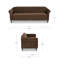 Harmony Sofa Dark Brown Faux Mohair-785729521