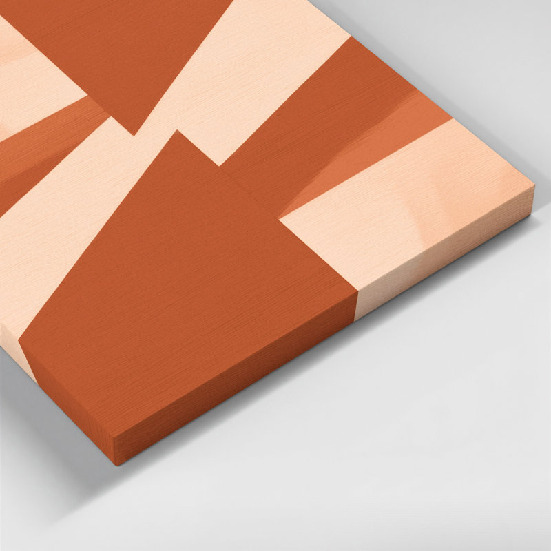 Minimalisme 27, art mural sur toile beige, H 16 po x l 20 po