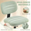 Fauteuil de bureau ergonomique rembourré en velours de peluche et similicuir beige-1001694472-1001694478