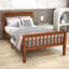 Lit plateforme simple en bois avec tête de lit-2034073859