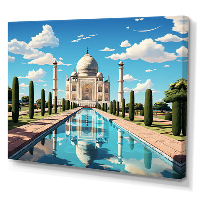 Indian Art Taj Mahal Sunshine - Indian Art Wall Art